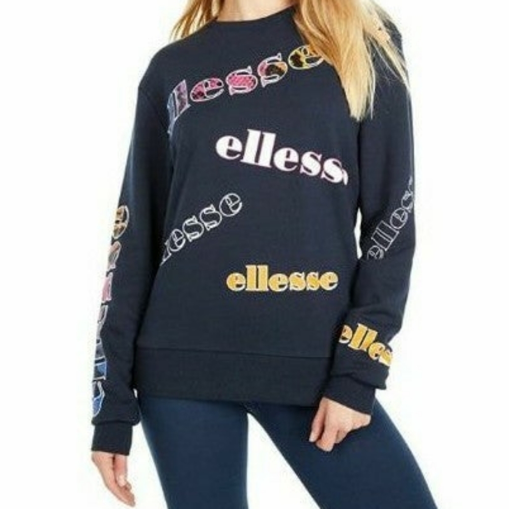 Ellesse logo sweatshirt Navy Blue Size M